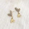 Smykkeli Copenhagen Mykkeli Copenhagen Earrings - Valencia Heart - Gold | Jewelry