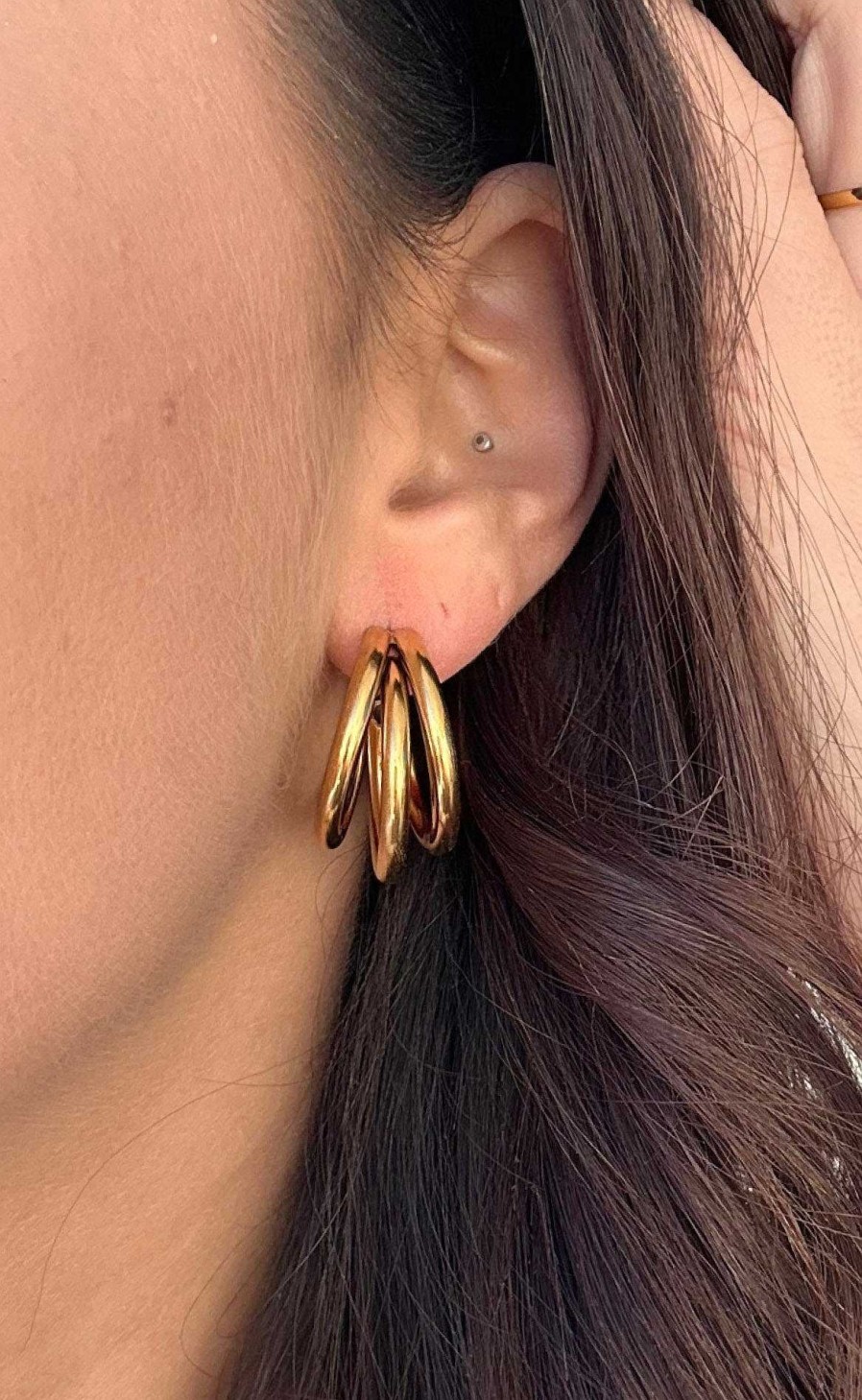 Smykkeli Copenhagen Smykkeli Copenhagen Earrings / Hoops - Seville - Gold | Jewelry