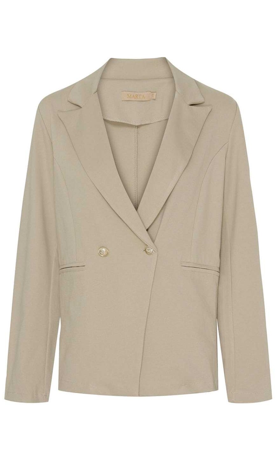 Marta Du Chateau Marta Du Chateau Blazer - 85641-1 Vivian - Beige | Blazers & Down Jackets