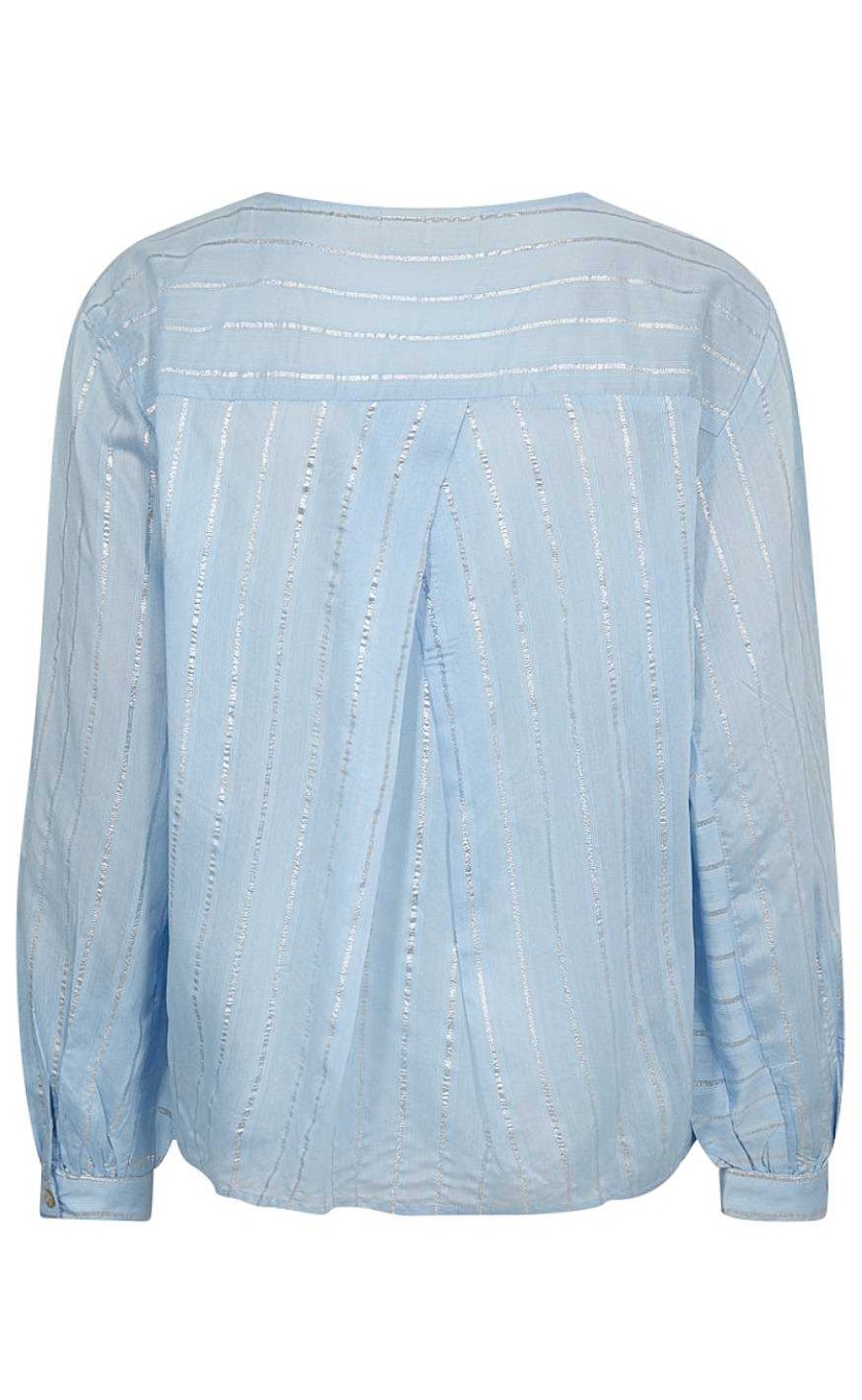 FreeQuent Freequent Blouse - Simi - Chambray Blue W. Silver | Blouses