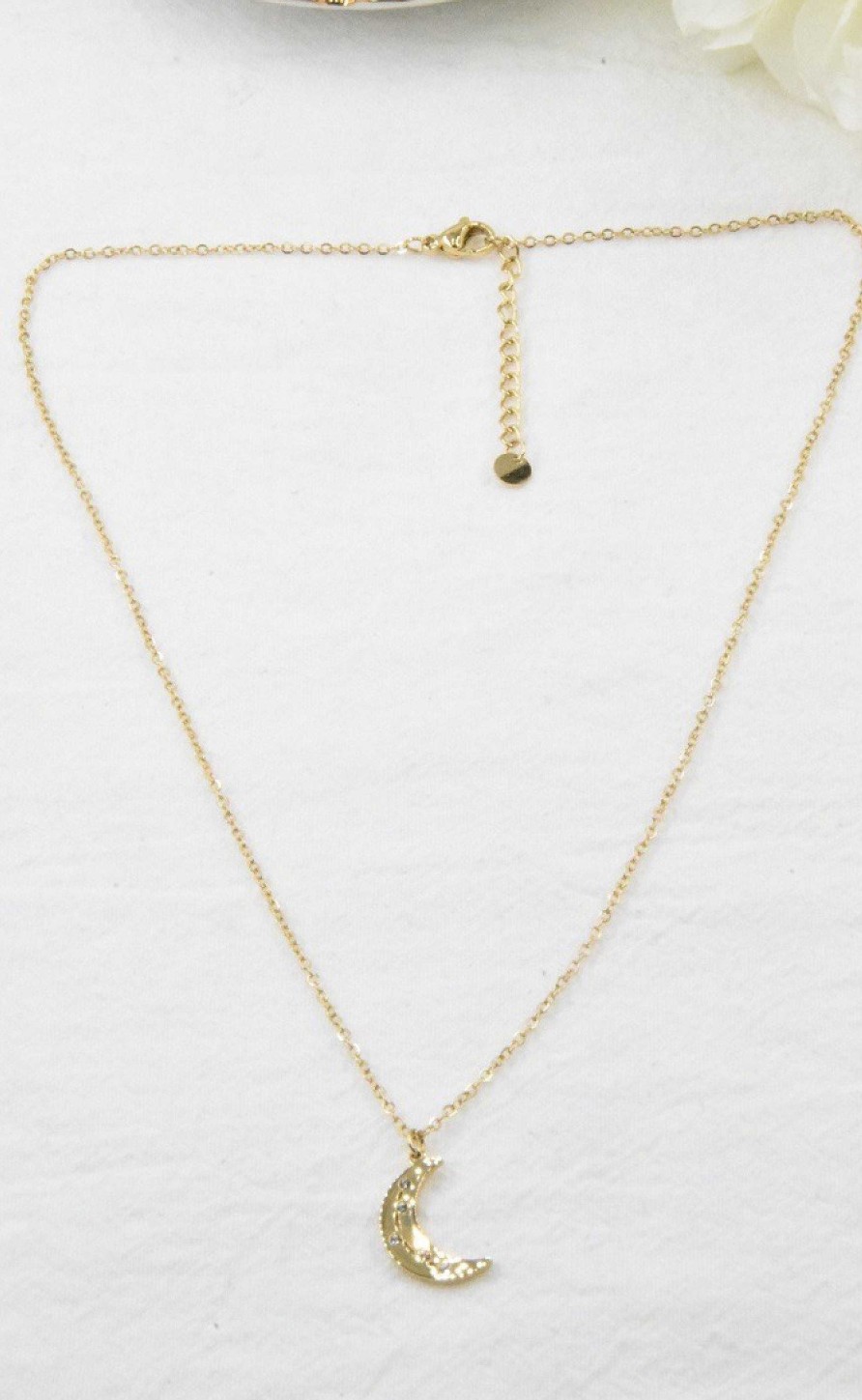 Smykkeli Copenhagen Jewelry Copenhagen Necklace - Toronto Moon - Gold | Jewelry