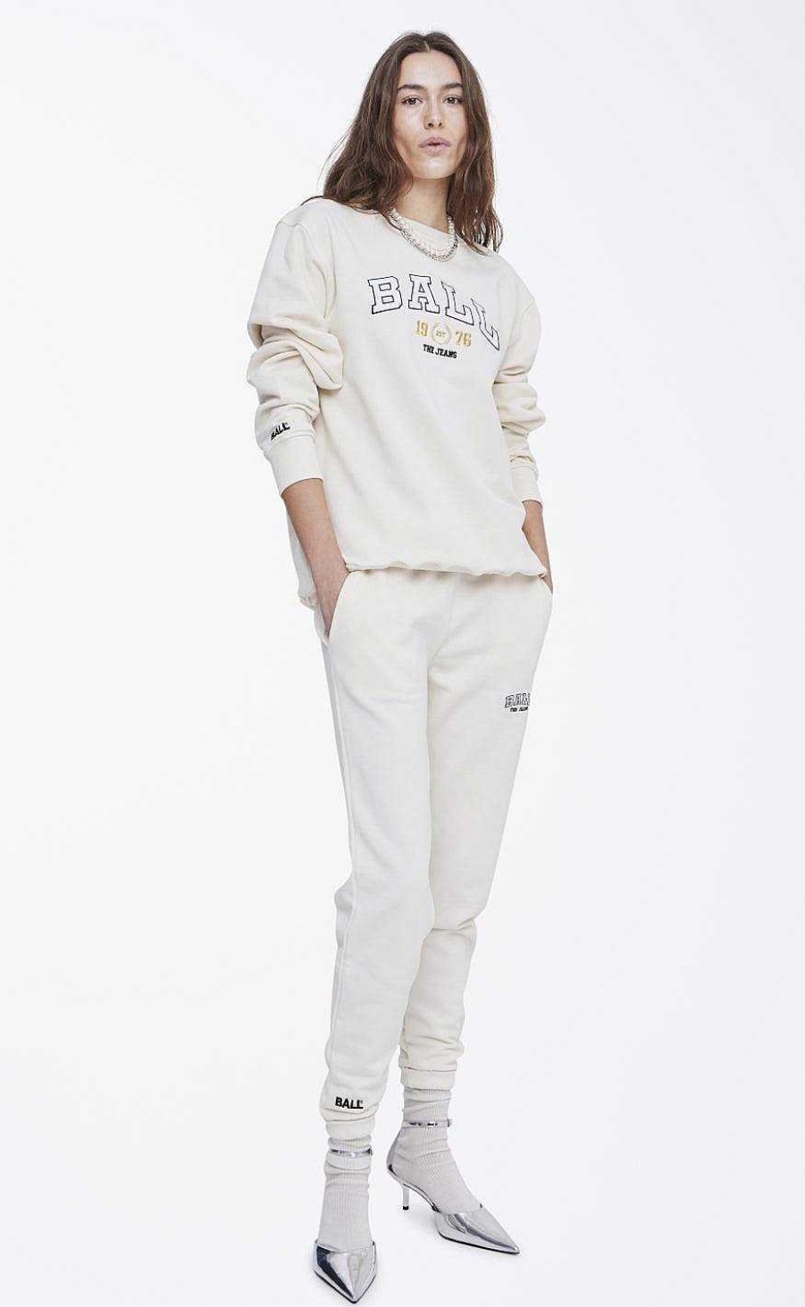 BALL Original Ball Original Sweatshirt - L. Taylor - Off White | Knitwear & Sweat