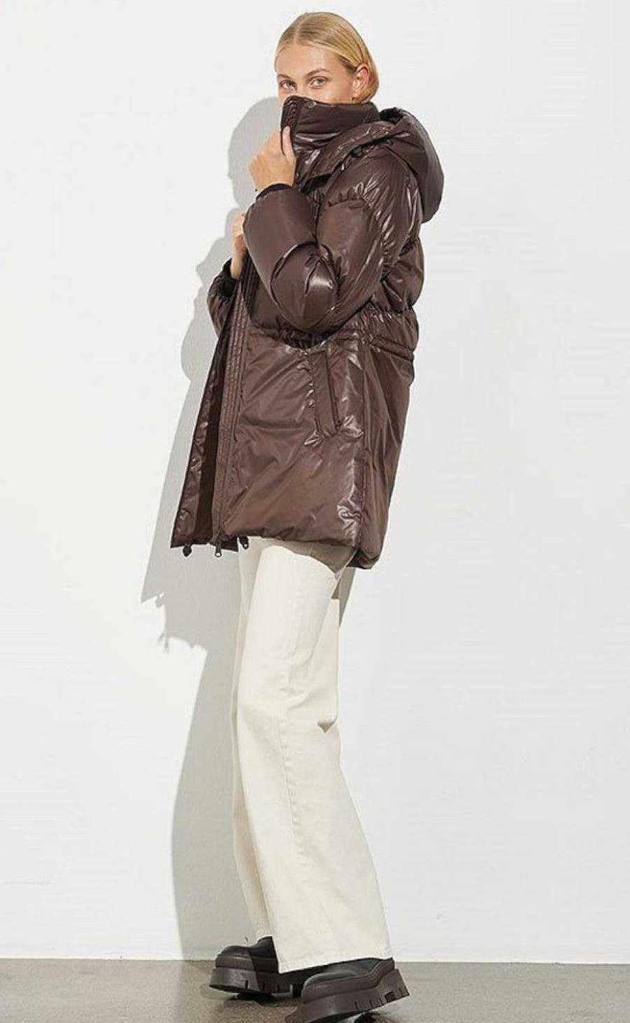 GLOBAL FUNK Global Funk Jacket - Tracey-G - Dark Coffee | Jackets & Coats