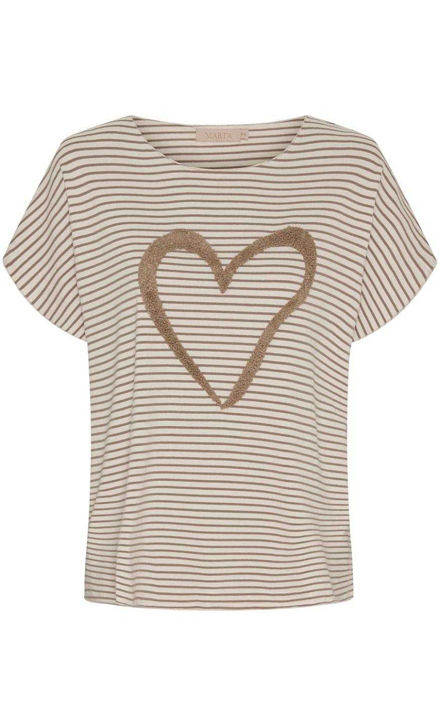 Marta Du Chateau Marta Du Chateau T-Shirt - 3077 Macey - Fango | T-Shirts & Tops