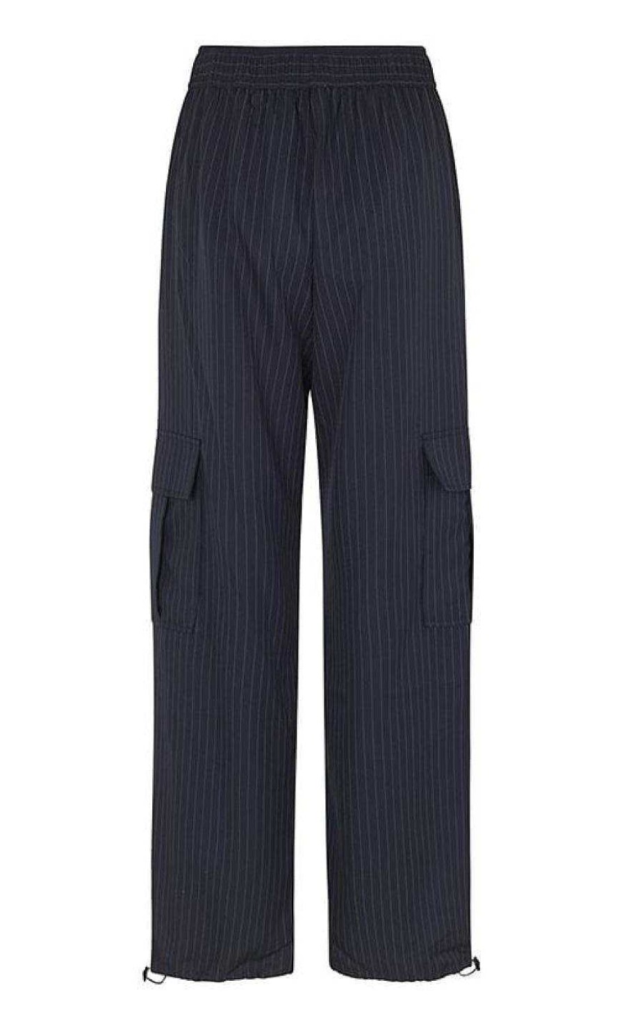 GLOBAL FUNK Global Funk Pants - Lana-G Levilla - Navy Pinstripe | Trousers & Jeans