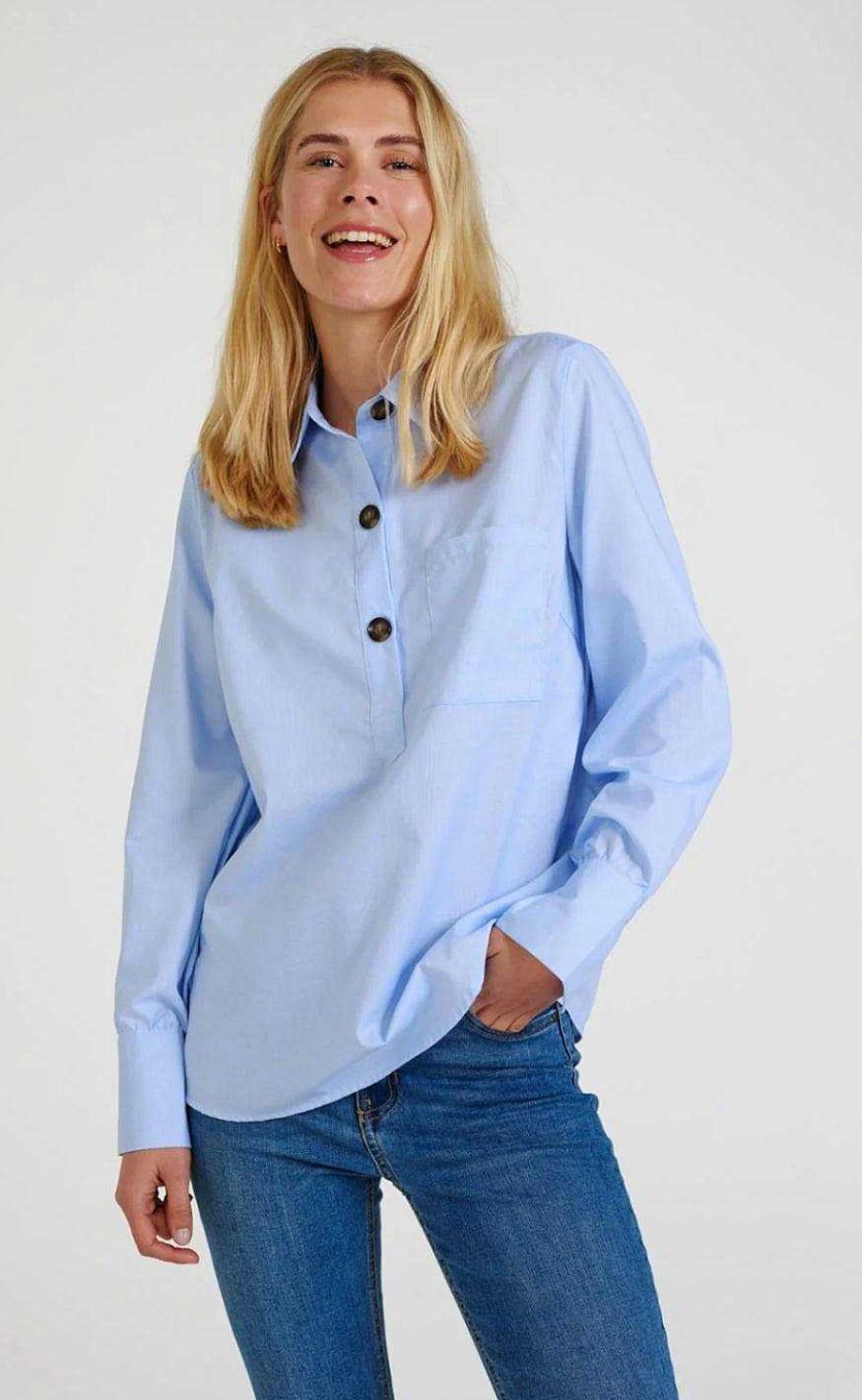 FreeQuent Freequent Shirt - Flynn - Chambray Blue | Shirts