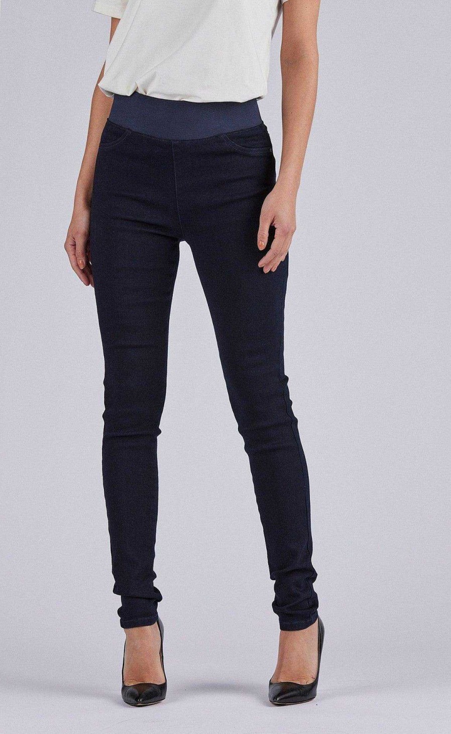 FreeQuent Freequent Pants - Shantal Denim - Dark Blue | Trousers & Jeans