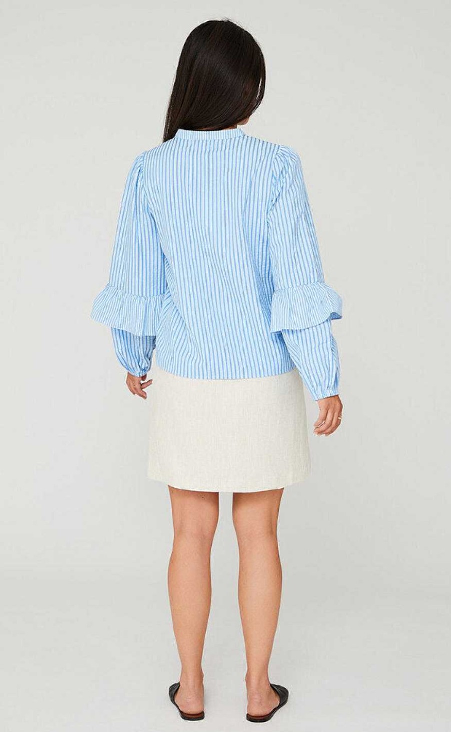 A-view A-View Blouse - Karin - Blue/White Stripe | Blouses