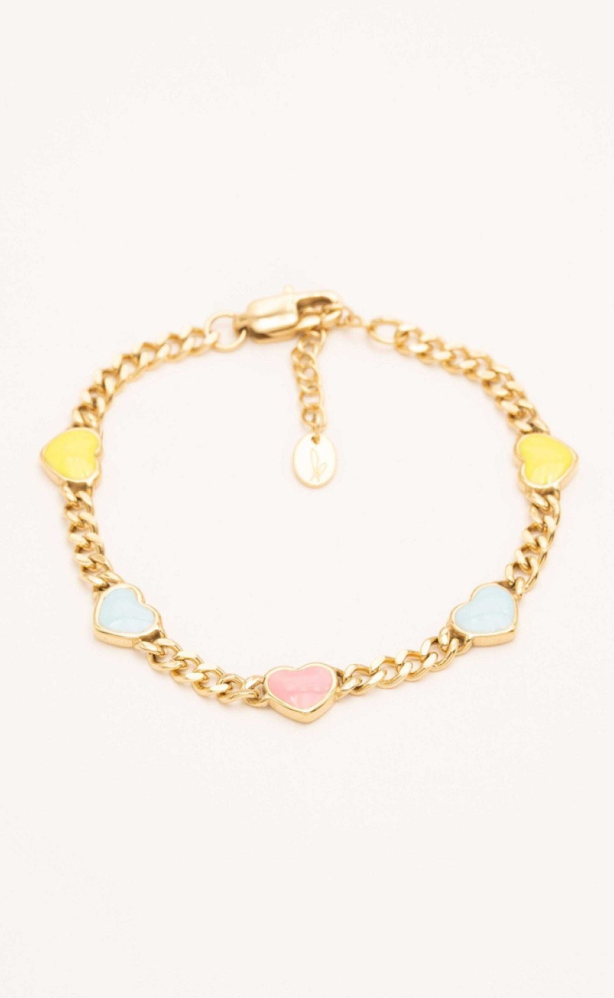 Smykkeli Copenhagen Jewelry Copenhagen Bracelet - Sydney - Rainbow Hearts | Jewelry