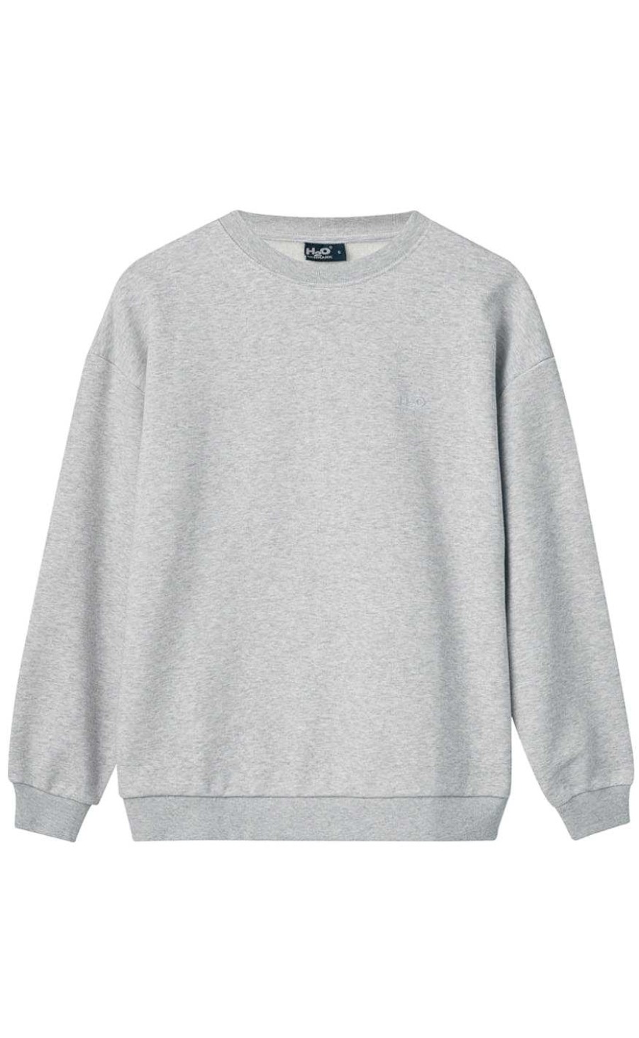 H2O H2O Sweater - Base Sweat O'Neck - Light Gray Melange | Knitwear & Sweat