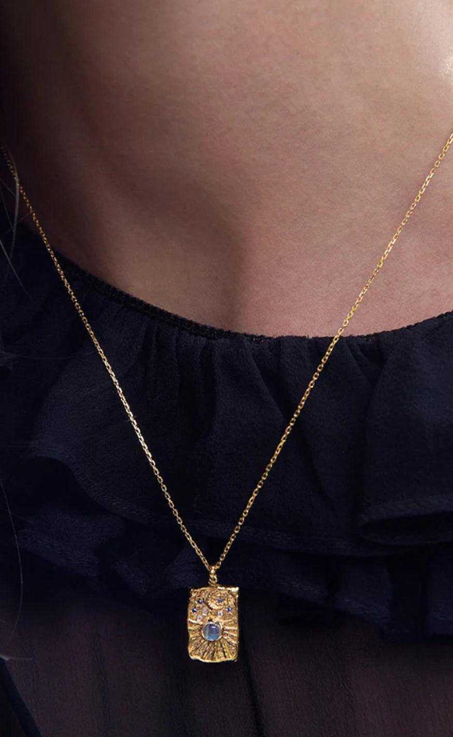 Maanesten Moon Necklace - Aylin - Gold | Jewelry