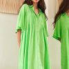 YAS Yas Shirtdress - Fira - Summer Green | Shirts