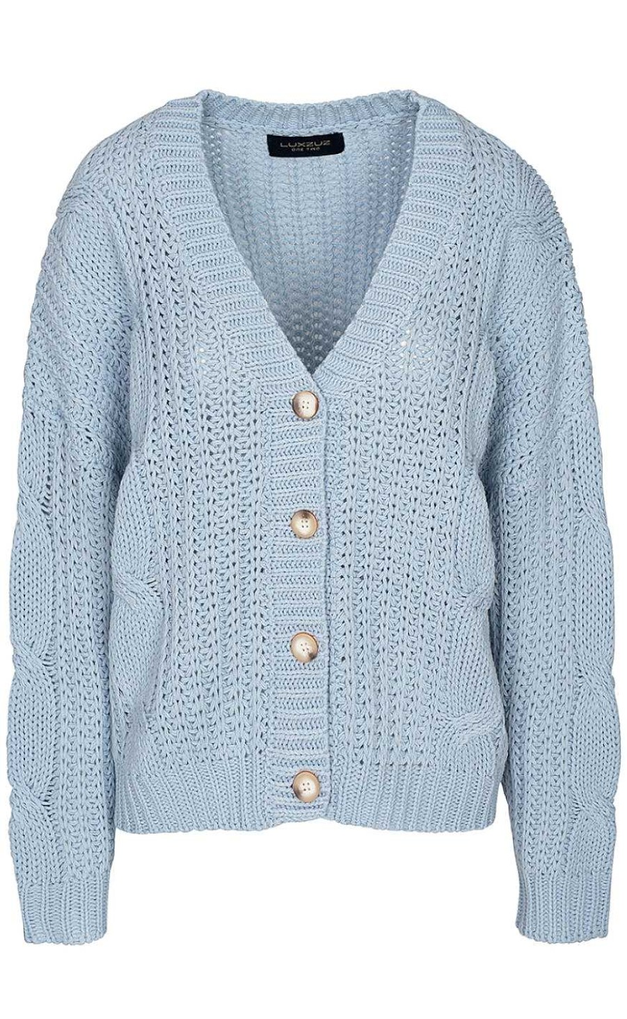 One Two Luxzuz One Two Luxzuz Knitwear - Signi - Chambray Blue | Knitwear & Sweat