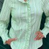 INA Copenhagen Ina Copenhagen Shirt - Ingrid - Green Striped | Shirts