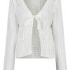 NEO NOIR Neo Noir Cardigan - Bates - White | Cardigans