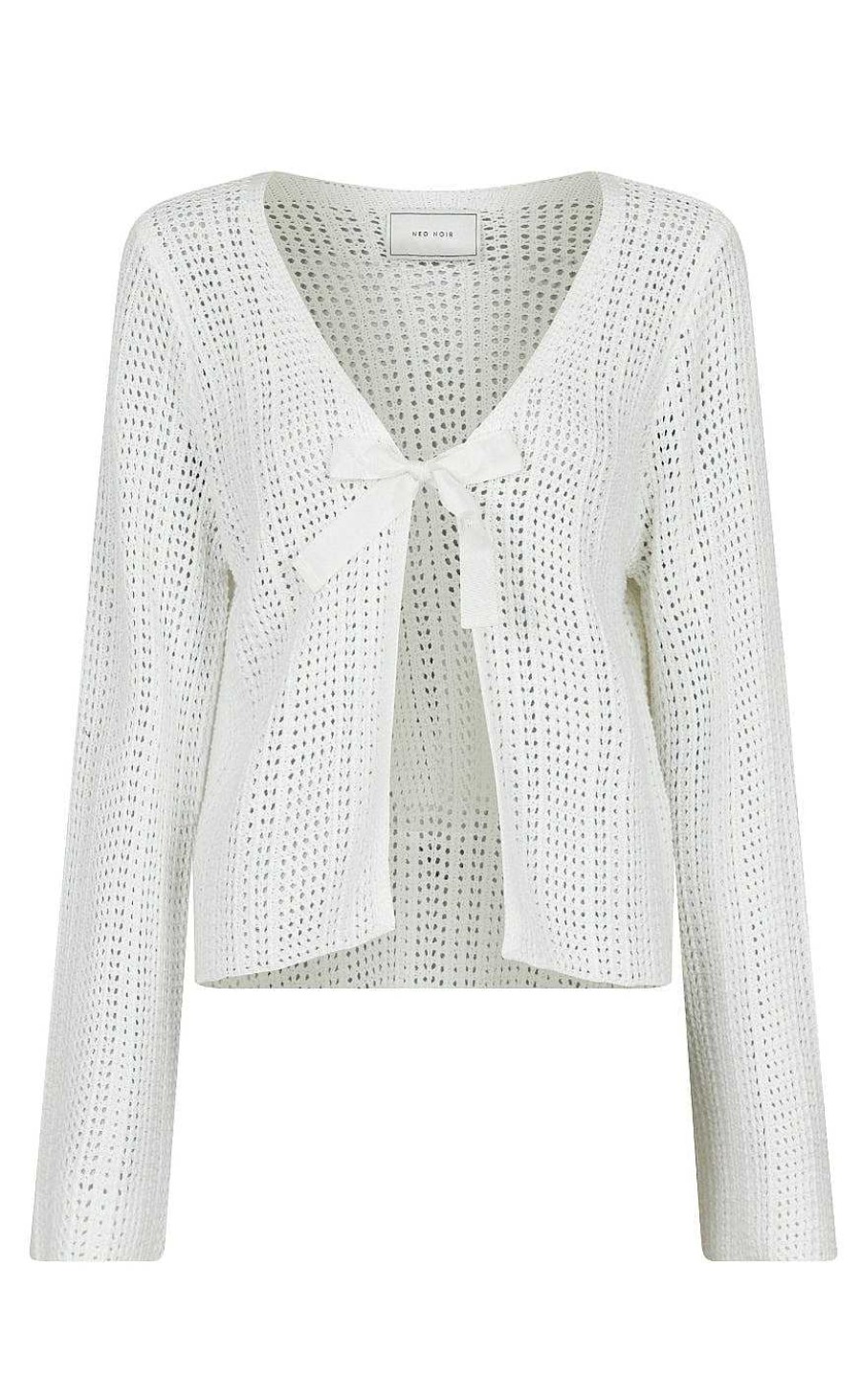 NEO NOIR Neo Noir Cardigan - Bates - White | Cardigans