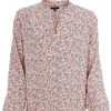 Black Colour Black Color Blouse - Luna - Rose Daisy | Blouses