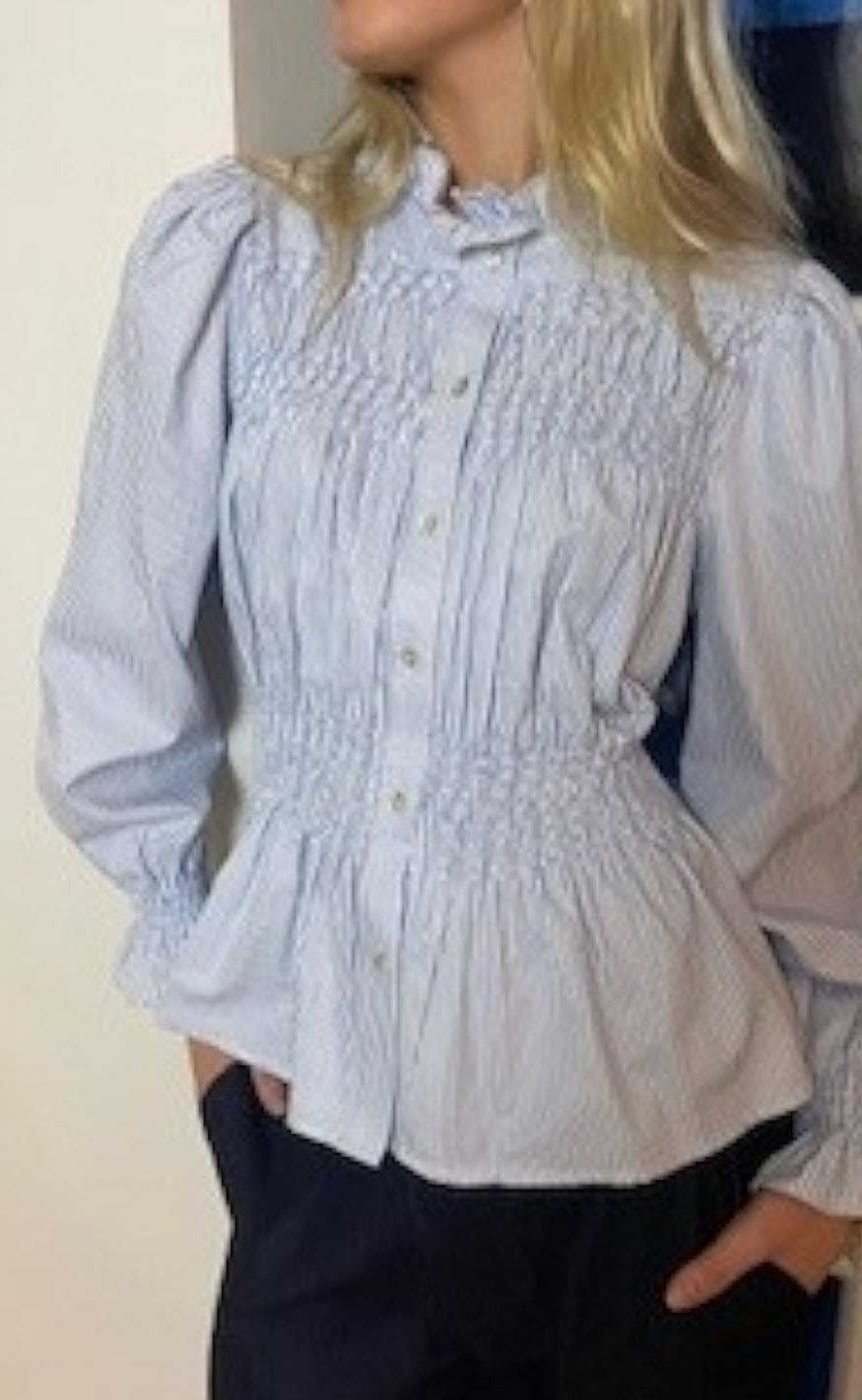 CONTINUE Continue Blouse - Julia - Blue Stripe | Blouses