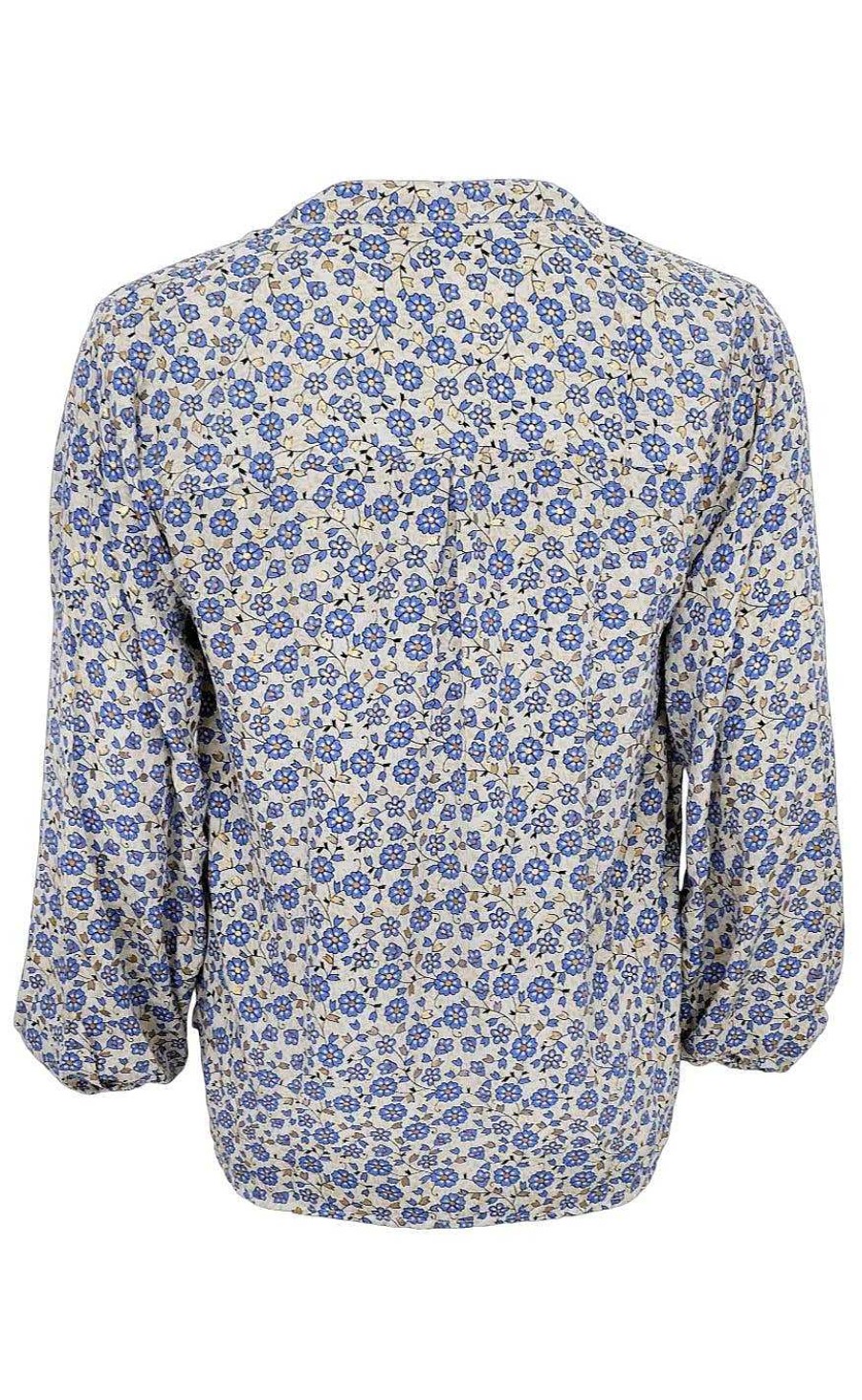 Black Colour Black Color Blouse - Luna - Blue Daisy | Blouses