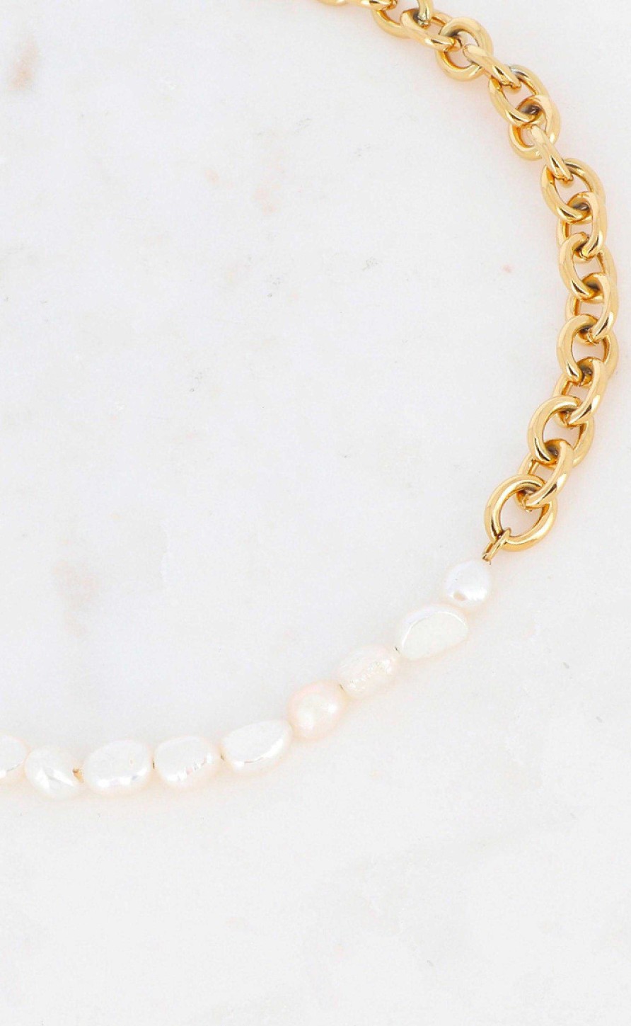 Smykkeli Copenhagen Mykkeli Copenhagen Necklace - Paris - Gold W. Freshwater Pearls | Jewelry