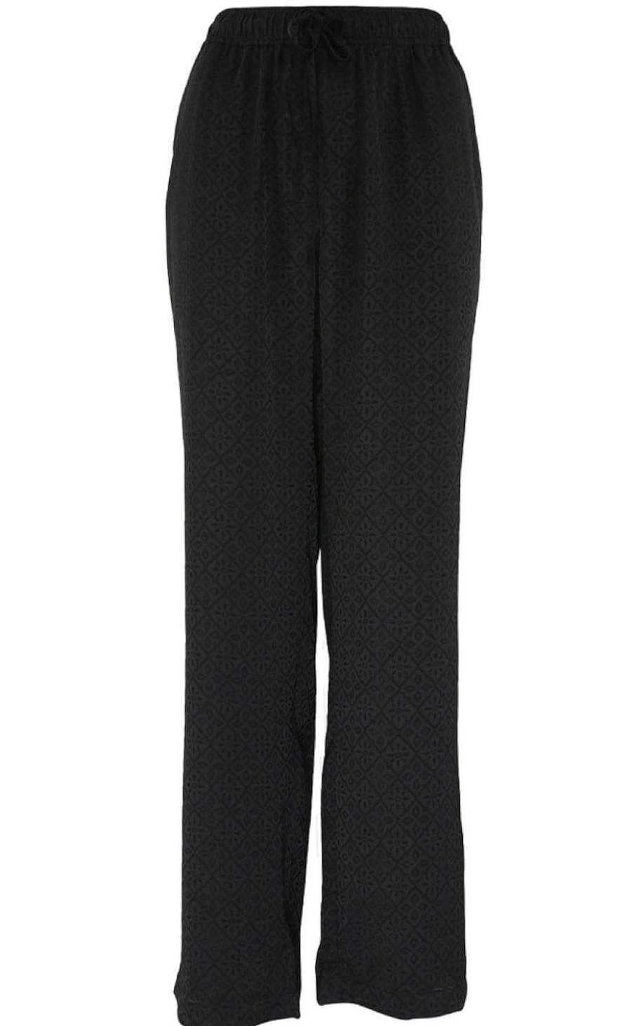 CONTINUE Continue Pants - Lis Print - Black | Trousers & Jeans