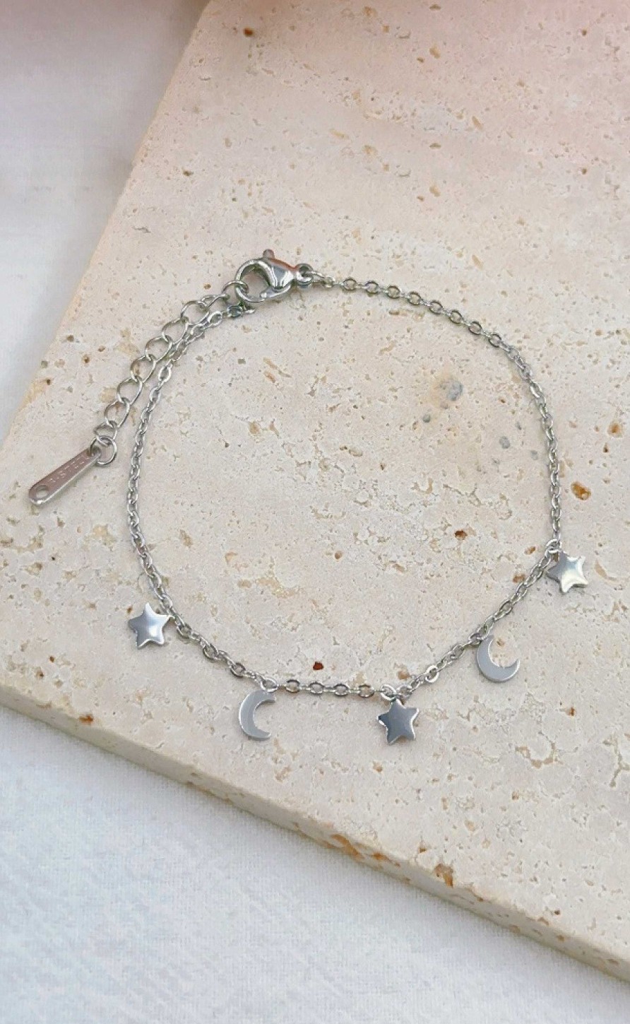 Smykkeli Copenhagen Jewelry Copenhagen Armband - Porto Moon & Stars - Silver | Jewelry