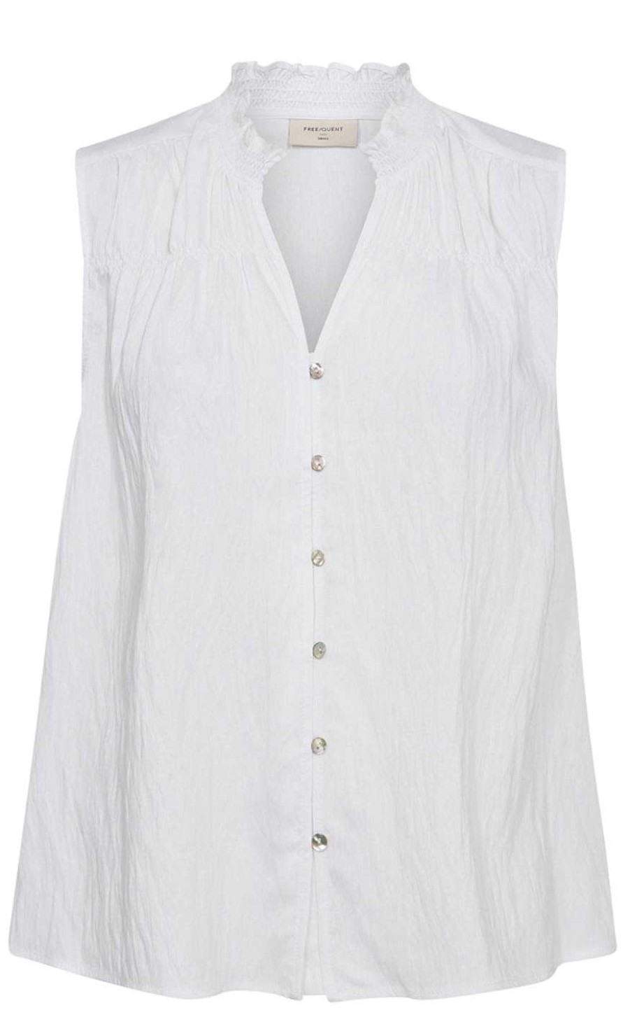 FreeQuent Frequent Blouse - Ally - Brilliant White | Blouses