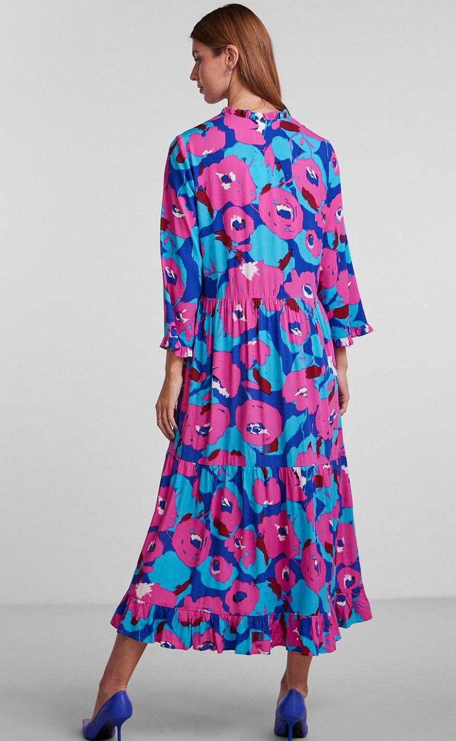 YAS Yas Dress - Flowerpow - Blue | Dresses