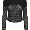 PIECES Pieces Blouse - Naya Off Shoulder Lace - Black | Blouses