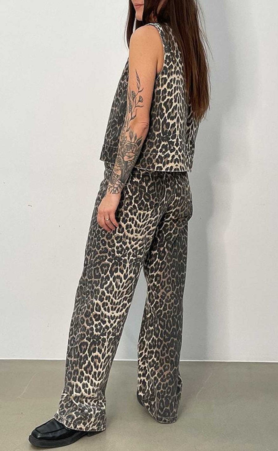 GLOBAL FUNK Global Funk Pants - Cadian-G - Leopard Mist | Trousers & Jeans