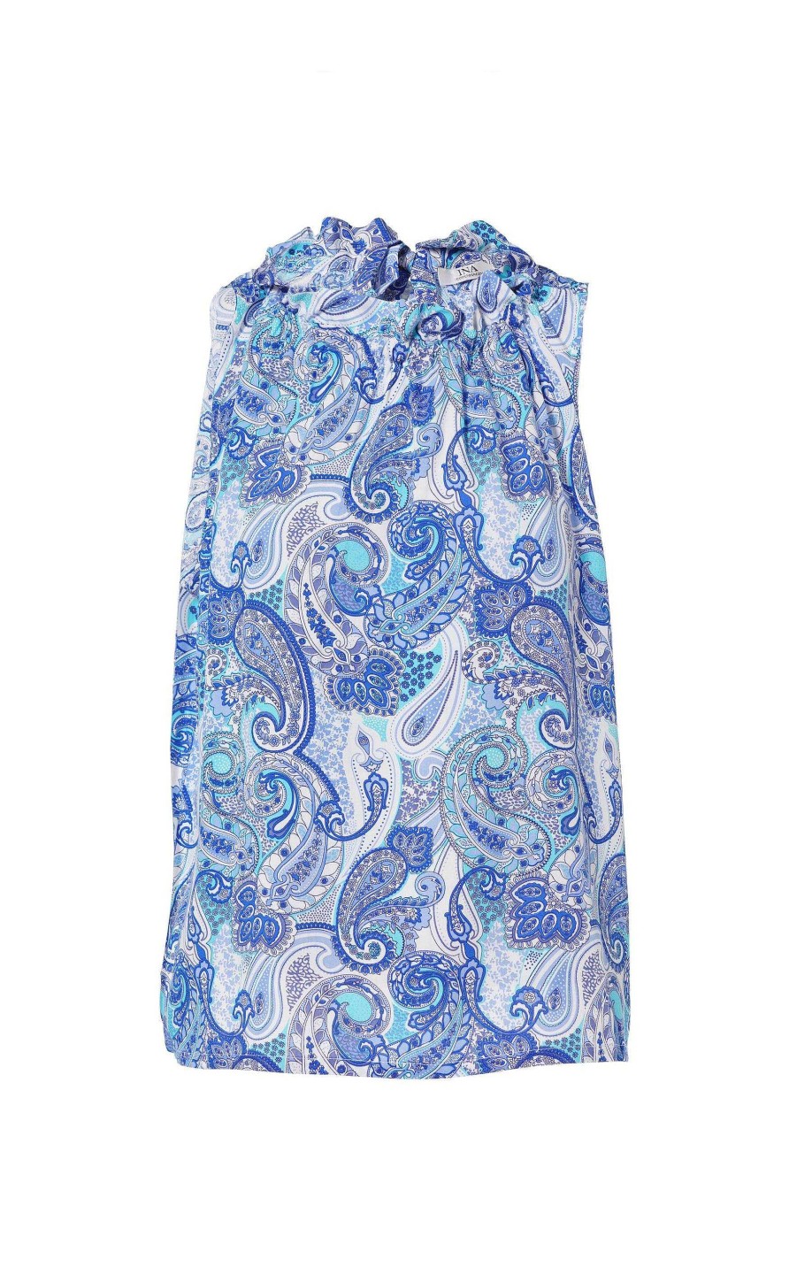 INA Copenhagen Ina Copenhagen Top - Ellen - Blue Paisley (Reversible) | T-Shirts & Tops