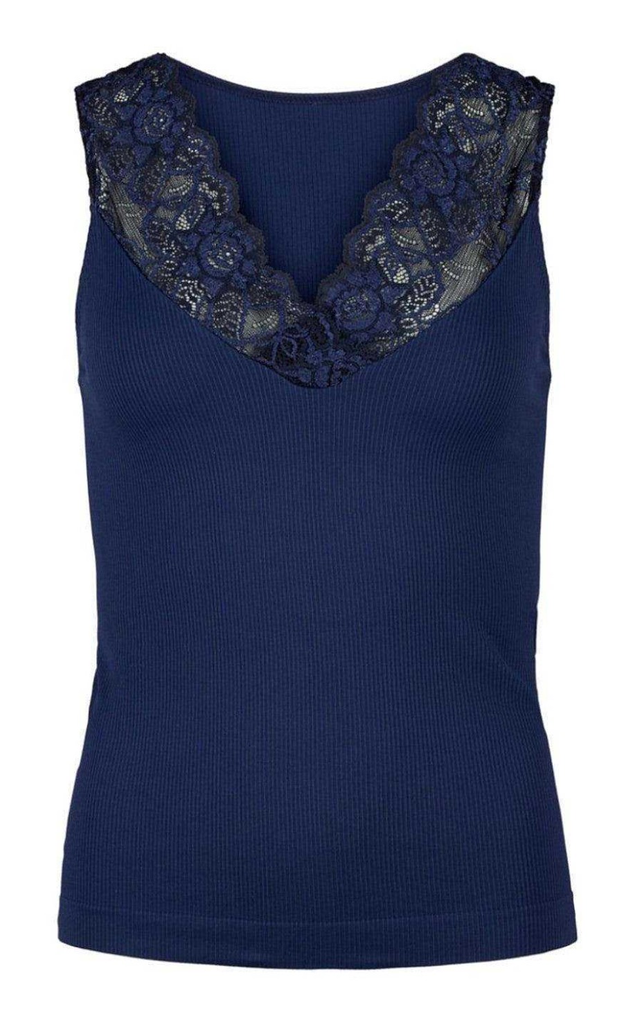 TIM u0026 SIMONSEN Tim & Simonsen Top - Belen V-Lace - Navy (Reversible) | T-Shirts & Tops