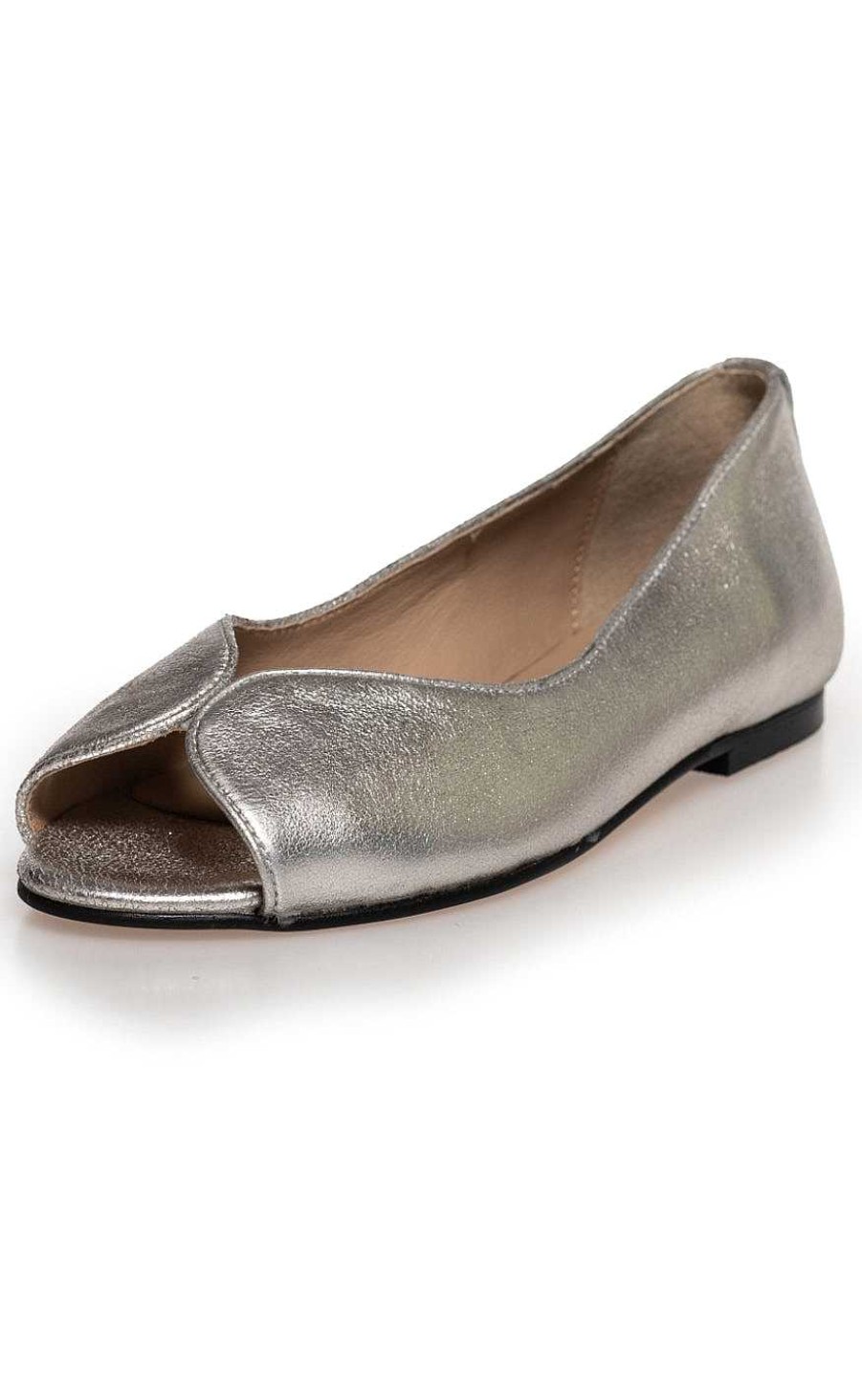 Copenhagen Shoes Copenhagen Shoes Ballerina - Like A Melody Metallic - White Gold | Shoes, Boots & Sandals