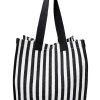 Black Colour Black Color Bag - Piper - Black Stripe | Bags