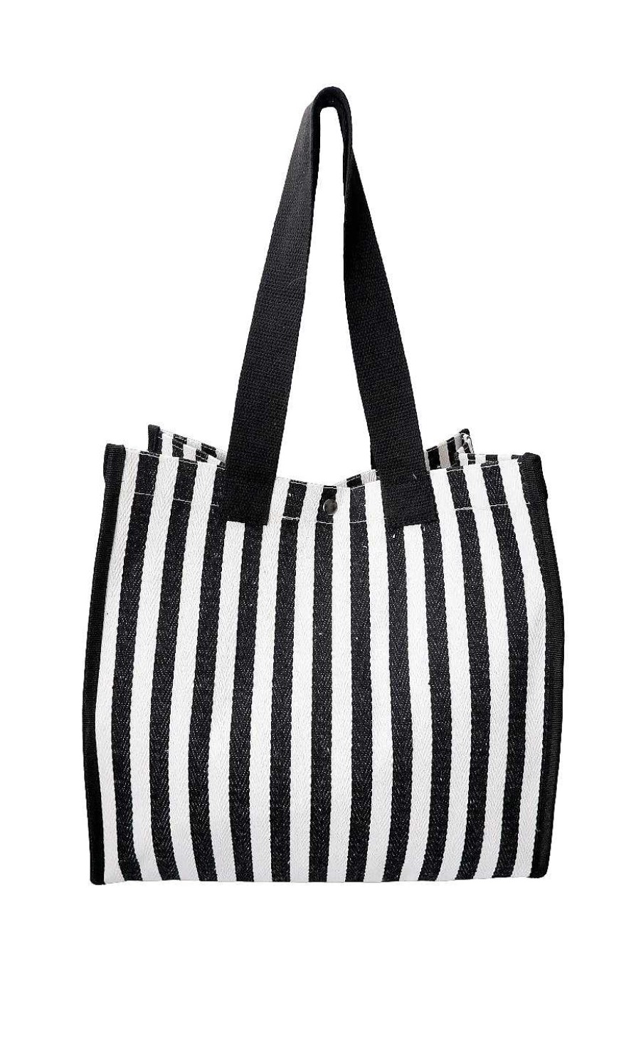 Black Colour Black Color Bag - Piper - Black Stripe | Bags