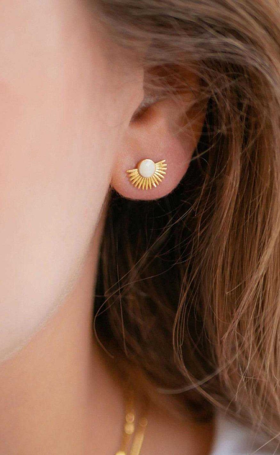 ENAMEL Copenhagen Enamel Copenhagen Earrings / Stud - Soleil - Daisy | Jewelry