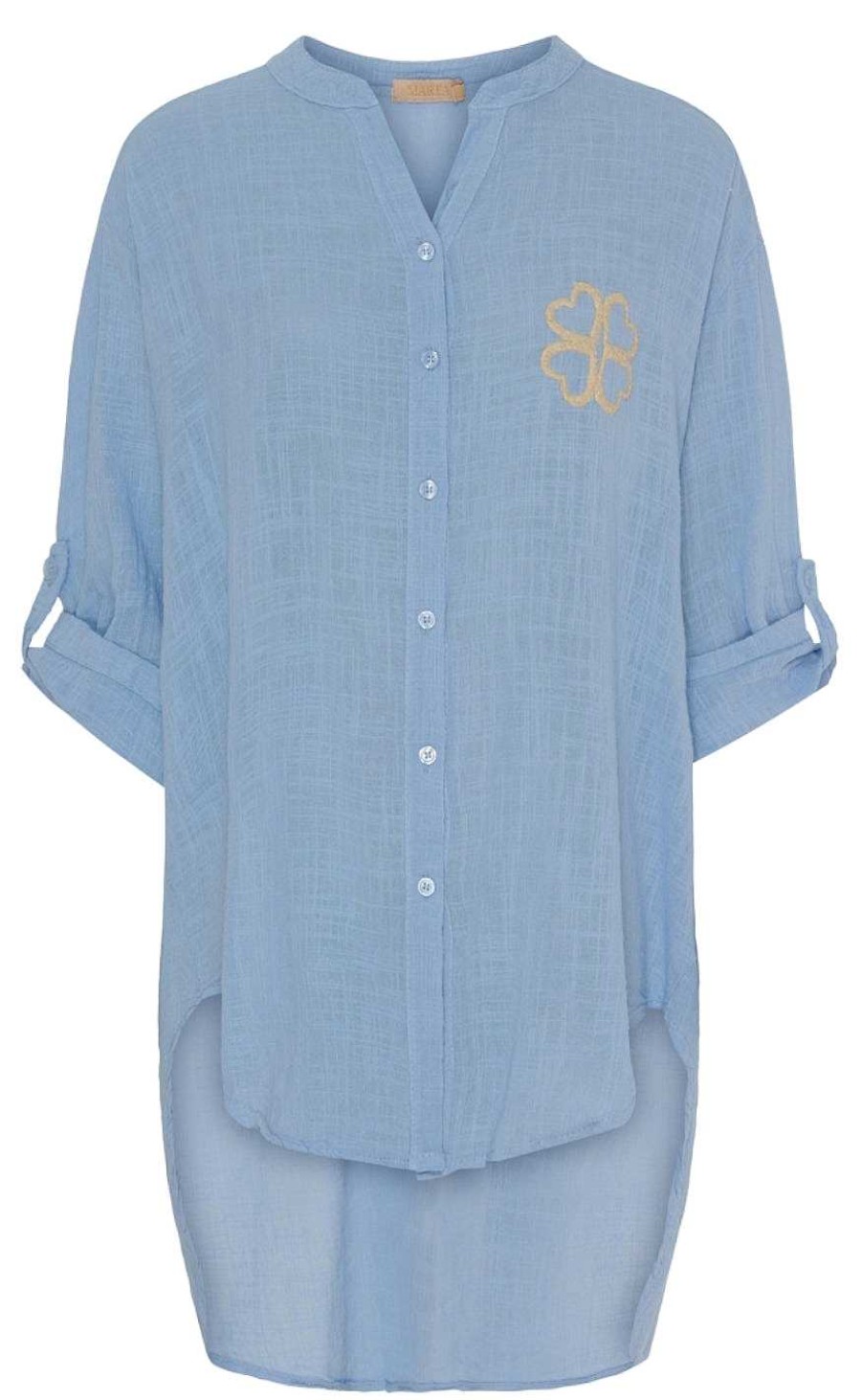 Marta Du Chateau Marta Du Chateau Shirt - 20002 Adelheid - Sky Blue | Shirts