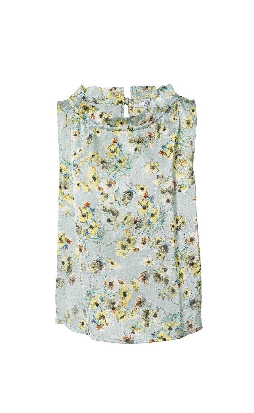 INA Copenhagen Ina Copenhagen Top - Ellen - Green Summer (Reversible) | T-Shirts & Tops