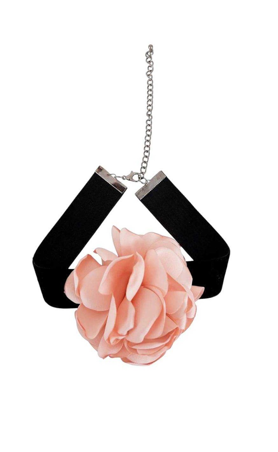 Black Colour Black Color Necklace - Fiora - Rose | Jewelry