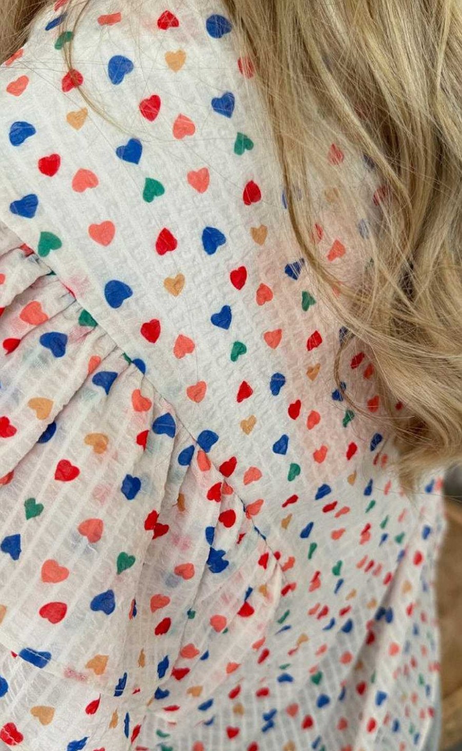 Stories From The Atelier Stories From The Atelier Shirt - Paradise Heart - Off White / Multi Colour | Shirts